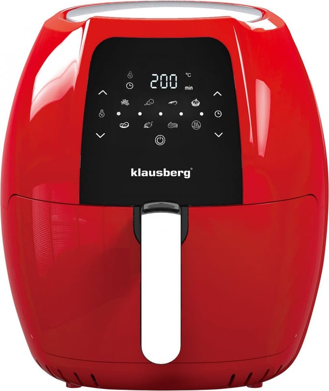 Klausberg KB-7571 - Heteluchtfriteuse - 1800W - 7,7L - Rood