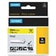 DYMO Rhino industriële Vinyl Labels | 24 mm x 5,5 m | zwarte afdruk op geel | zelfklevende labels voor Rhino & LabelManager labelprinters