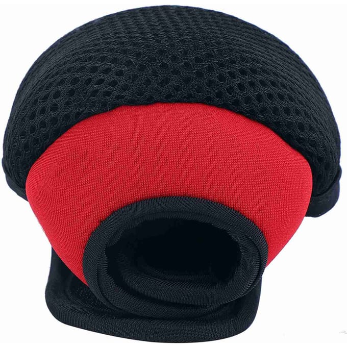 Sac de moulinet de pêche à lancer léger, imperméable et respirant, avec protection pour roue de pêche (rouge) red