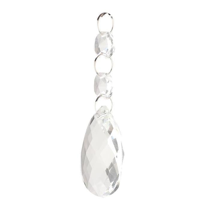 1 stuks Transparant Kristalglas Hangende Strengen Knutseldecoratie Accessoires(#6) white