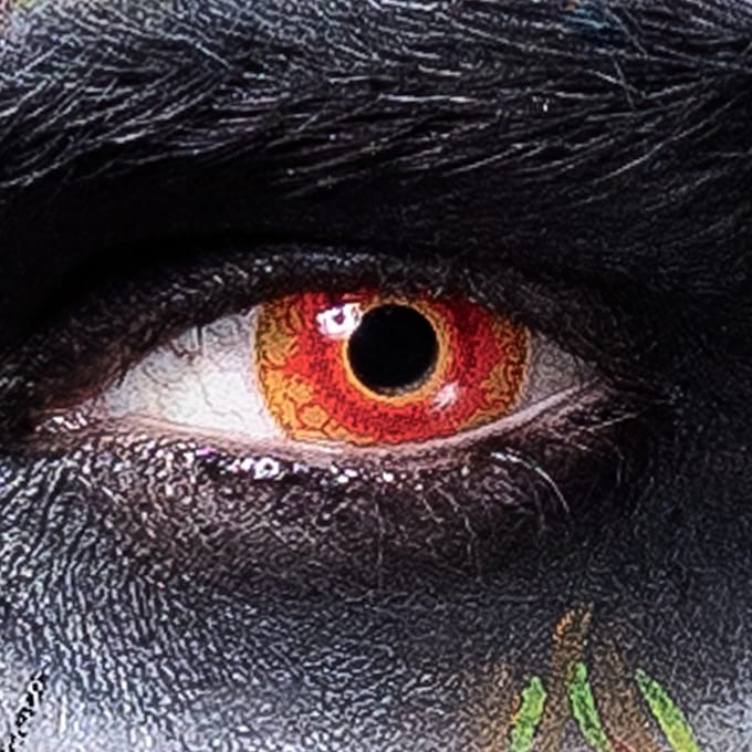 Boland - Paar weeklenzen Hell biker - Volwassenen - Halloween en Horror - Halloween contactlenzen - Horror