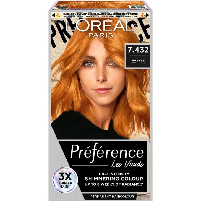 L'Oréal Paris L'Or&eacute;al Paris Pr&eacute;f&eacute;rence Vivid Colours 7.432 Copper 1 st