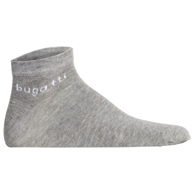 Bugatti Sneaker Sokken Katoen (3 paar) Grijs maat 39-42
