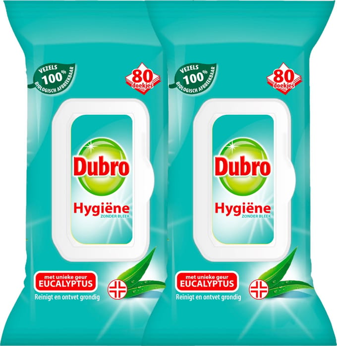Dubro Hygiene Doekjes - 2 Stuks - Voordeelverpakking