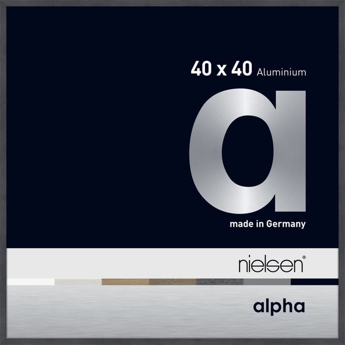Nielsen Alpha Aluminium Wissellijst Grey 40x40cm