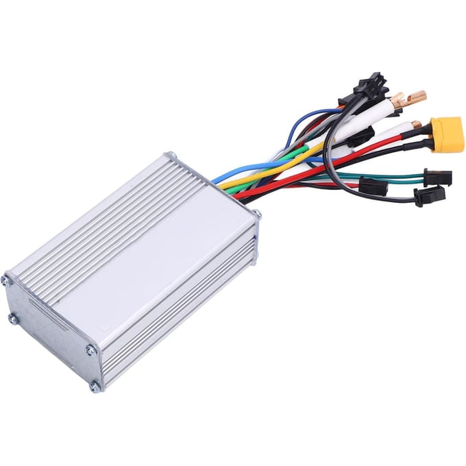 1200W Elektrische Fiets Voorwiel Aandrijving Controller 48V 25A Motor Snelheid Controller Elektrische Scooter Dubbele Aandrijving Controller white