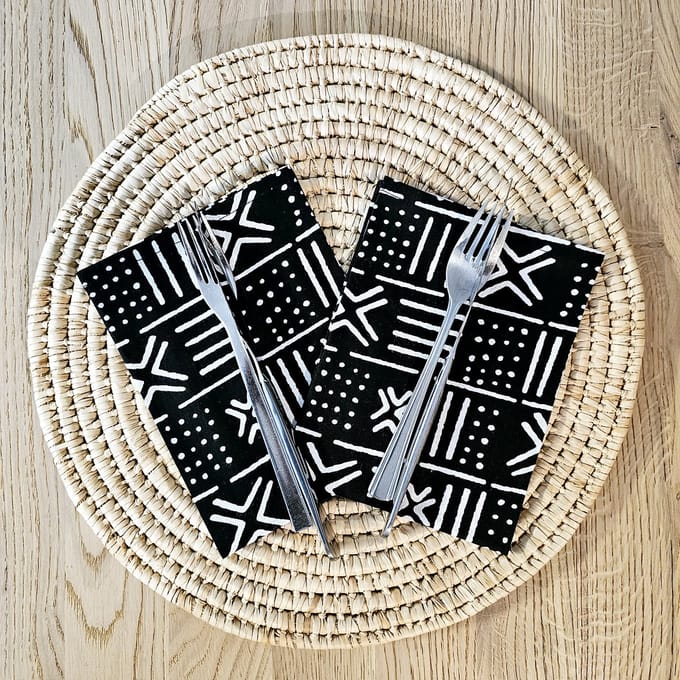 Set van 8 Servetten | 40x40cm | 100% Katoen African Print
