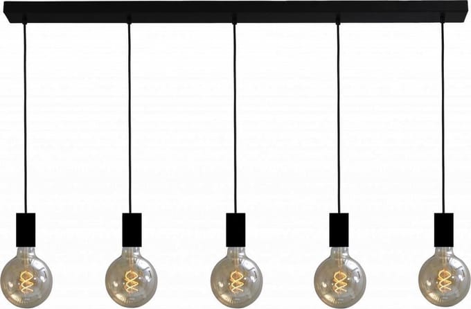 Urban Interiors Bulby  Hanglamp  Zwart - 5 lichts - 8,5x120x130