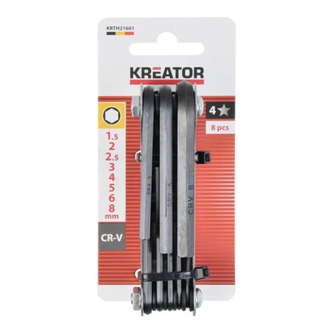 Kreator - Hand tools - KRTH21601 - Zeskantsleutel - 1,5-8 - 8 st.