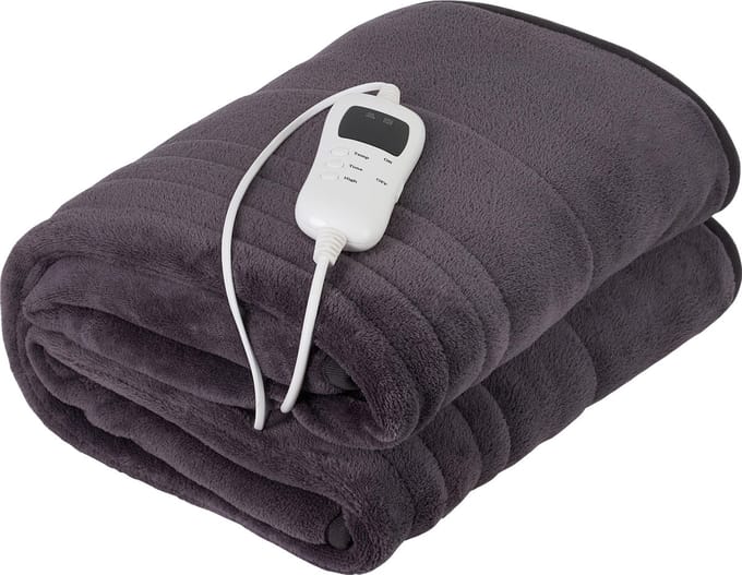 Camry 7418 - Elektrische verwarmingsdeken met timer ( super soft ) 1 persoons
