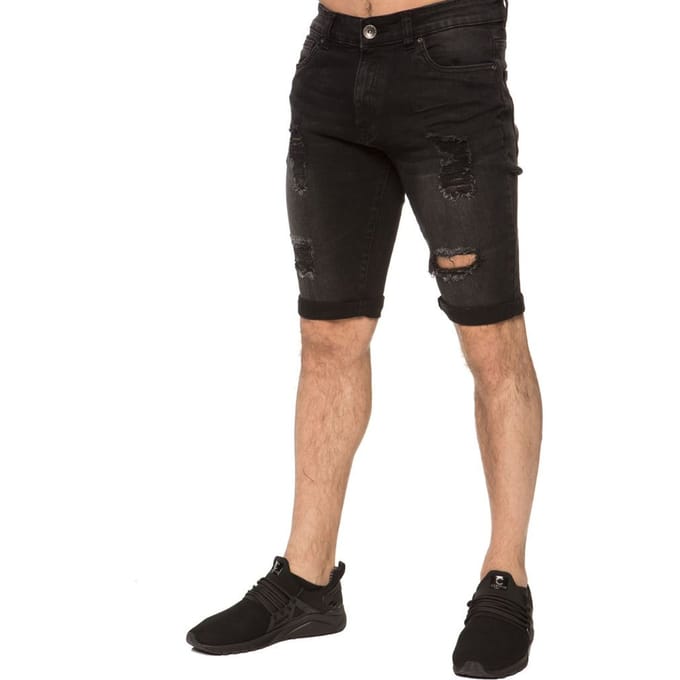 Heren Ripped Skinny Shorts