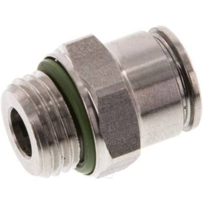 8mm x G1/4'' RVS Insteekfitting Buitendraad FKM