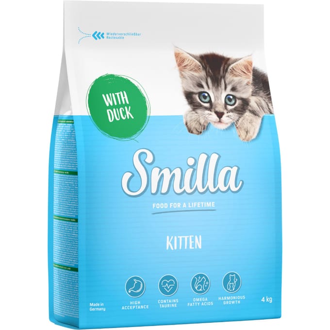 Smilla Kitten met Eend Kattenvoer - 4 kg