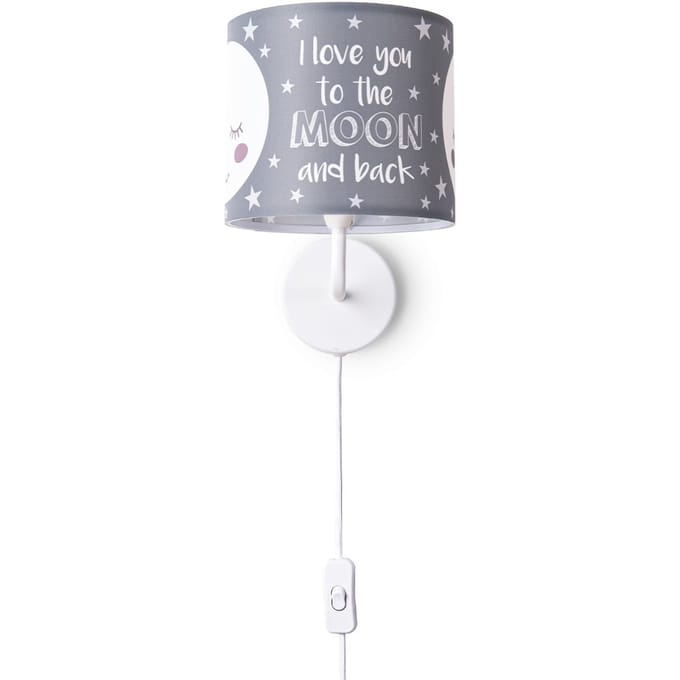 Wandlamp Aleynia lichtgrijs