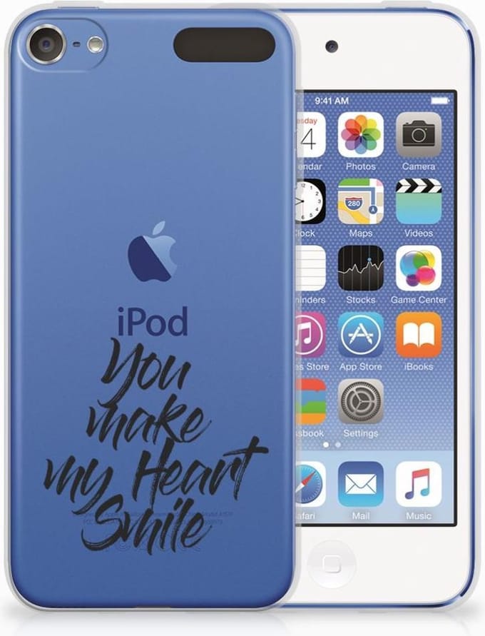 Apple iPod Touch 5 | 6 Siliconen hoesje met naam Heart Smile