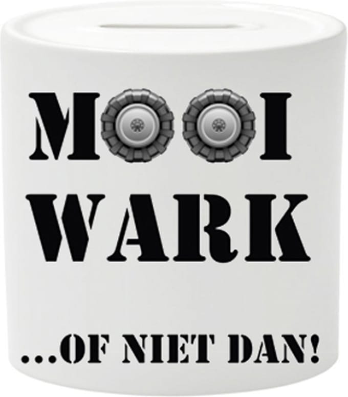 Spaarpot - Tekst - Mooi Wark