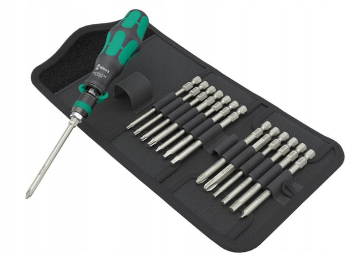 Wera Kraftform Kompakt 838 RA-R M Imperial Set 1 05051066001 Bitset 15-delig Kruiskop Phillips, Kruiskop Pozidriv, Torx, Inbus, Binnen-vierkant...
