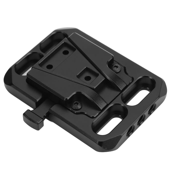 Volledig Metalen V-Mount Batterijbord Basis CNC Holle V-Lock Batterijplaat Adapter voor Camera black