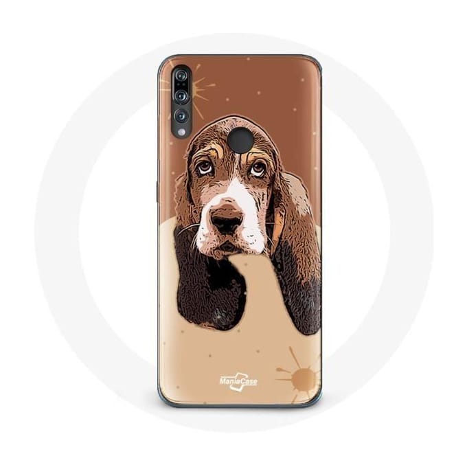 Coque pour Huawei p30 lite Basset Hound chien visage