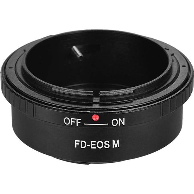 FD-EOS M Lens Mount Adapter Ring voor Canon FD Lens naar Canon EOS M Serie Camera's voor Canon EOS M M2 zwart