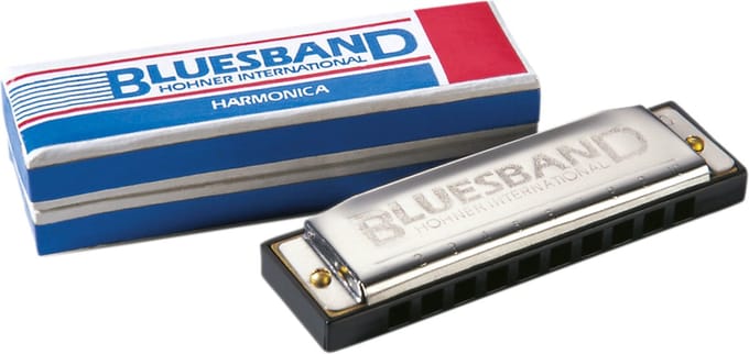 Mondharmonica Hohner Blues band, C - topmerk - perfect voor beginners - met gratis online begeleiding