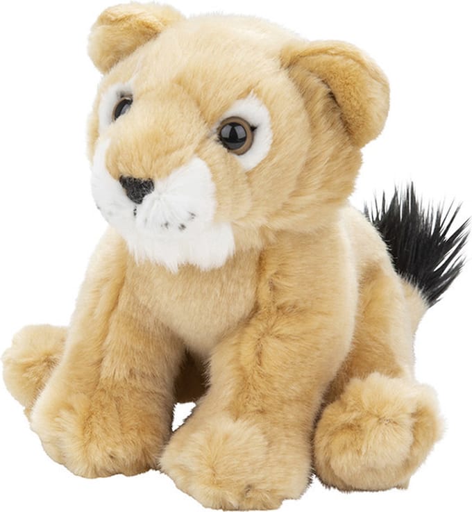 Nature Planet Pluche leeuwin knuffel - 18 cm - Leeuwinnen/leeuw Knuffeldieren