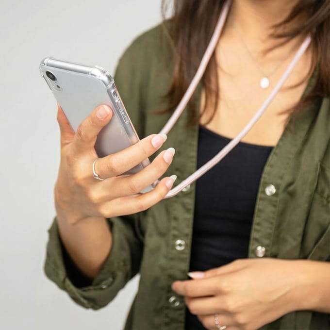 imoshion Hoesje - Geschikt voor Google Pixel 9a - Backcover met koord - Rosé Goud