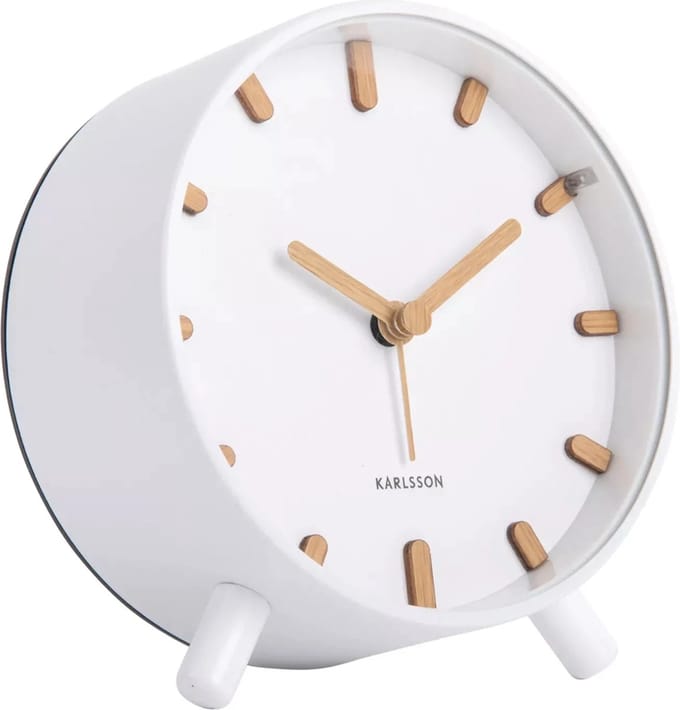 Karlsson - Wekker - Alarmklok - Grace - wit