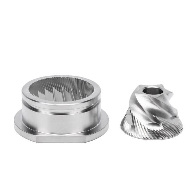 Jeu de meules coniques 48 mm compatible avec les moulins HS Plus Jeu de meules coniques de remplacement en acier inoxydable