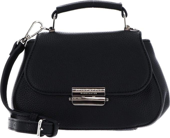 SEIDENFELT MANUFAKTUR Handtas Schoudertas Bjuv Small Handbag Black Zwart
