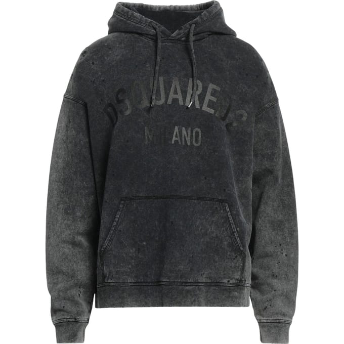 Dsquared2 Milano Destroyed Faded Look Grijze Hoodie