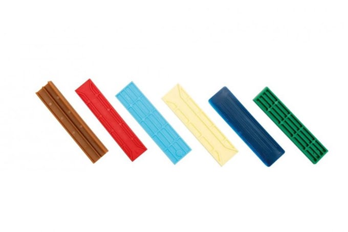 Beglazingsblokje 22x6x100mm Zwart - 100 Stuks