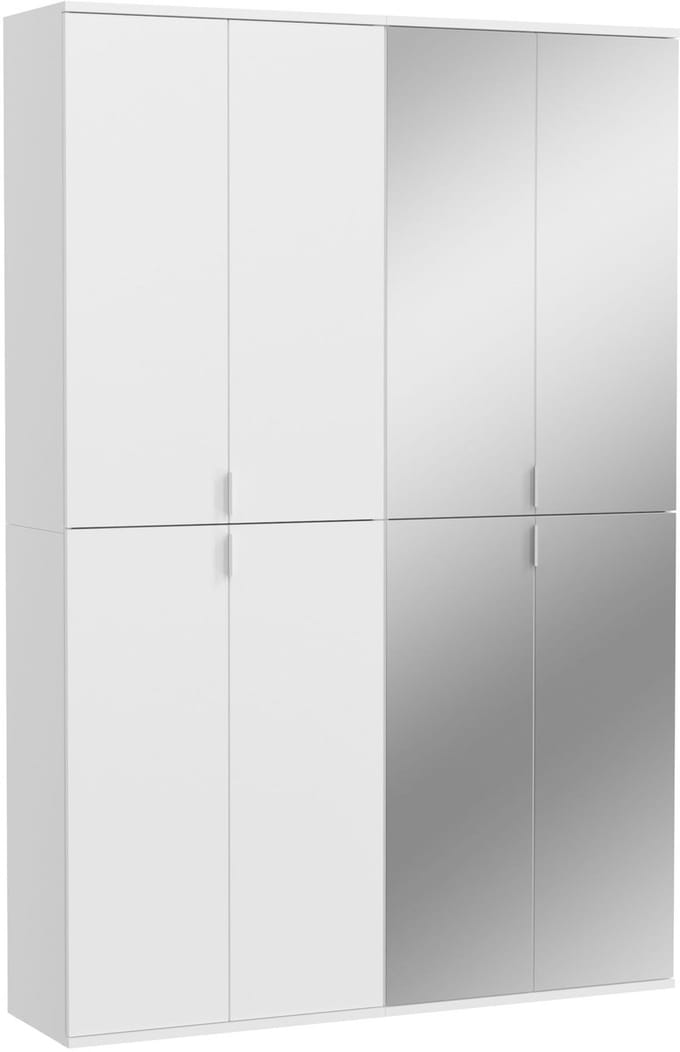 xonox.home Garderobecombinatie Project X wit imitatie 122x193x34 cm