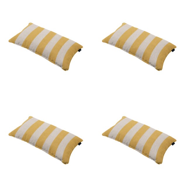Madison - Sierkussen Amora - Geel - 30x50x10cm - Set van 4