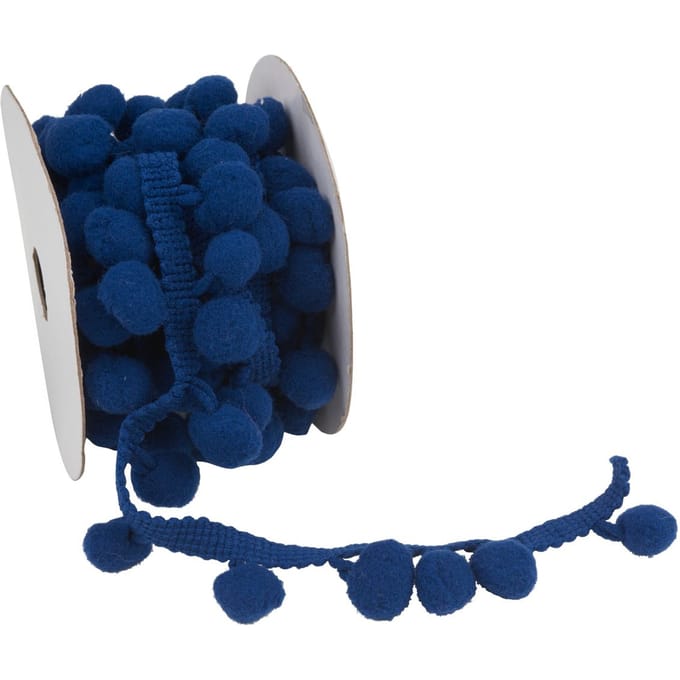 VBS Pompon rand - Blauw