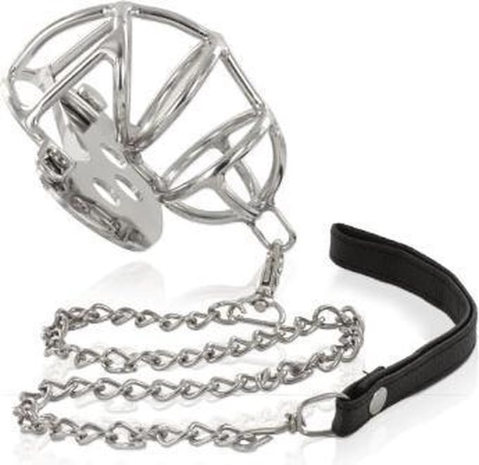 Metal Hard - Metal Chastity Ring With Strap