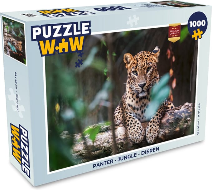 Puzzel Panter - Jungle - Dieren - Legpuzzel - Puzzel 1000 stukjes volwassenen