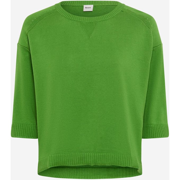 Brax Dames Trui  Style NIA leaf green, groen, maat 44