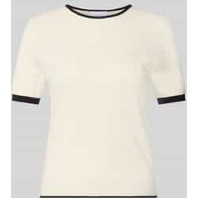 gebreid shirt met ronde hals