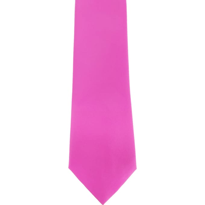 Premier Herensatineband (smal blad) (pakje van 2) (Heet Roze)
