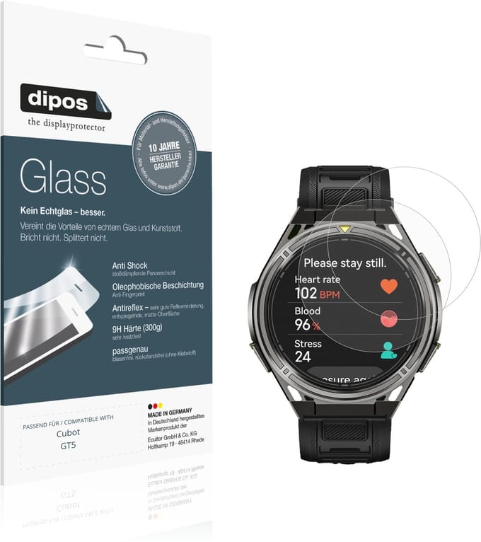 dipos – 2x Matte Pantserfolie geschikt voor Cubot GT5 | 9H Screenprotector