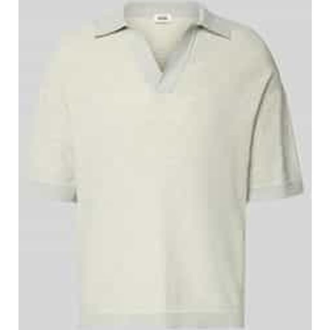 relaxed fit poloshirt met V-hals model 'LAURENZZO'