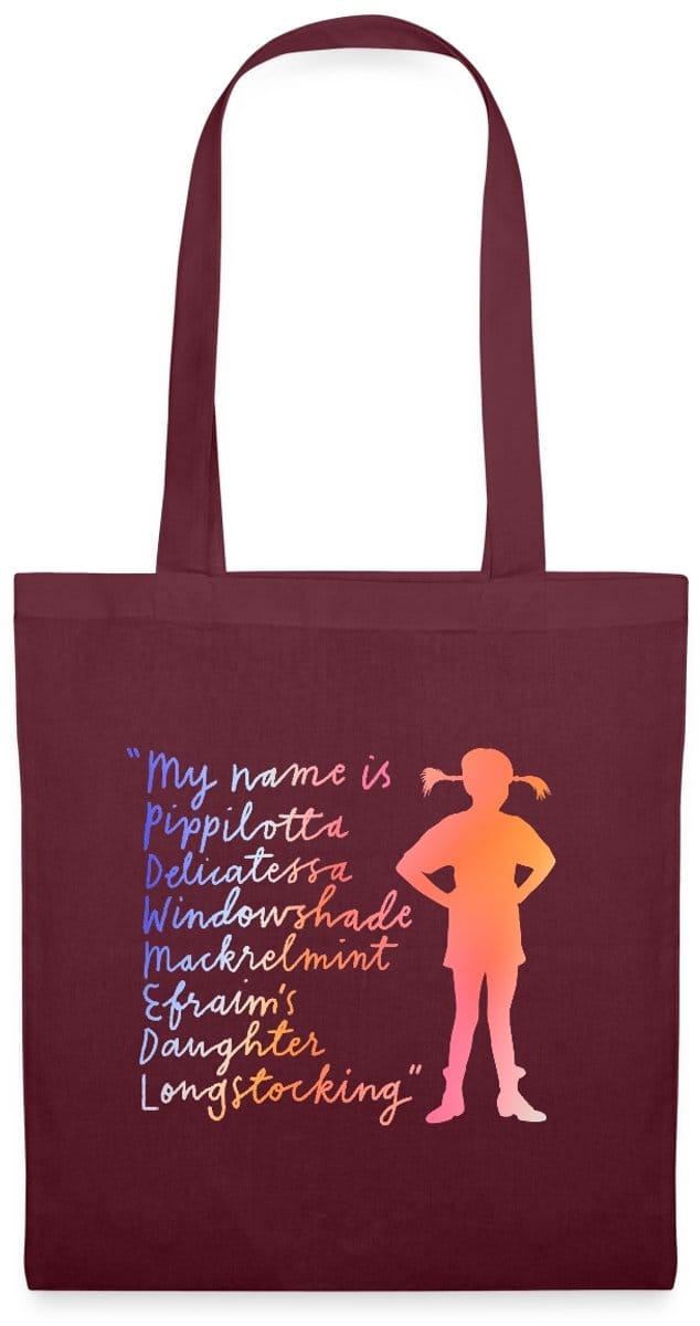 Pippi Langkous My Name Is … Bunt Tas Van Stof Schoudertas