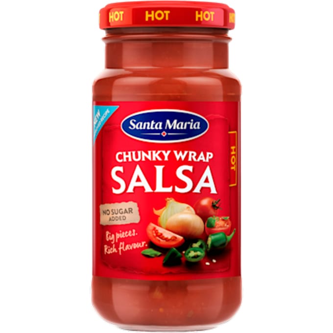 Chunky wrap salsa hot