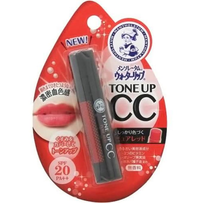 Rohto Mentholatum  - Water Lip Tone Up CC SPF 20 PA++ - 4.5g - Pure Red