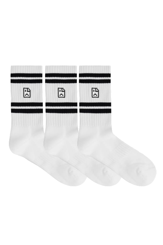 A-DAM 3-pack Crew Socks Nono Bono Undyed Größe: 36-40 | Socken Outlet | Unisex