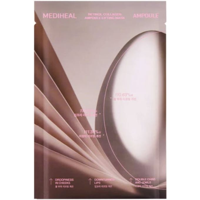 MEDIHEAL Retinol Collageen Ampul Contouring & Verstevigend Sheetmask 10 stuks gray
