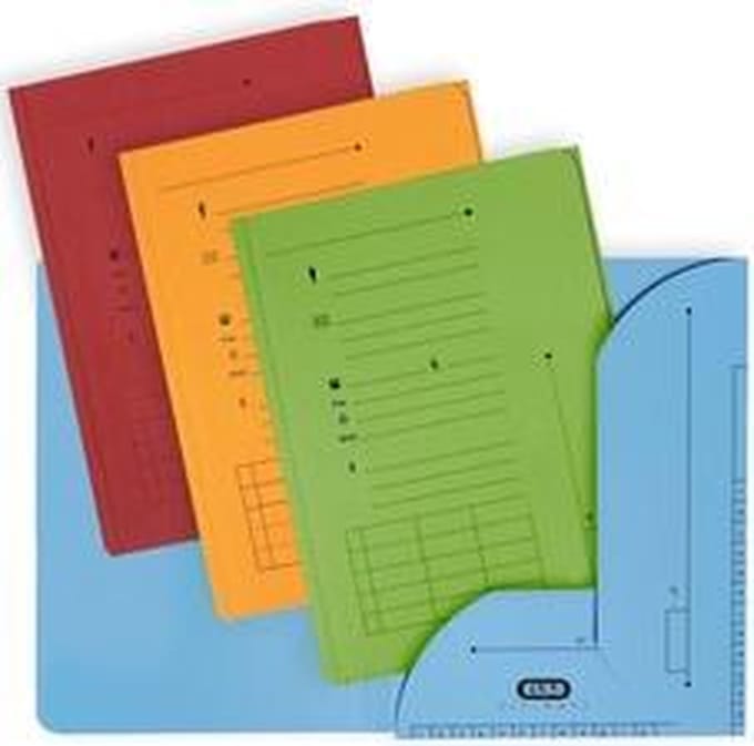 25 dossiermappen - aanpassingsmap Ultimate - A4 - 2 flappen - assorti