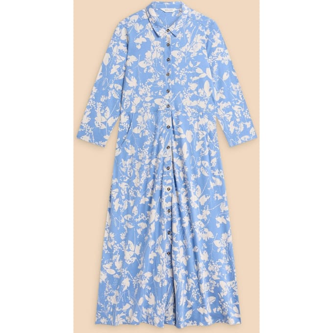 White Stuff Rua Jersey Dress Blue Multi Größe: 8 | Blusenkleider Outlet | Damen | Blau