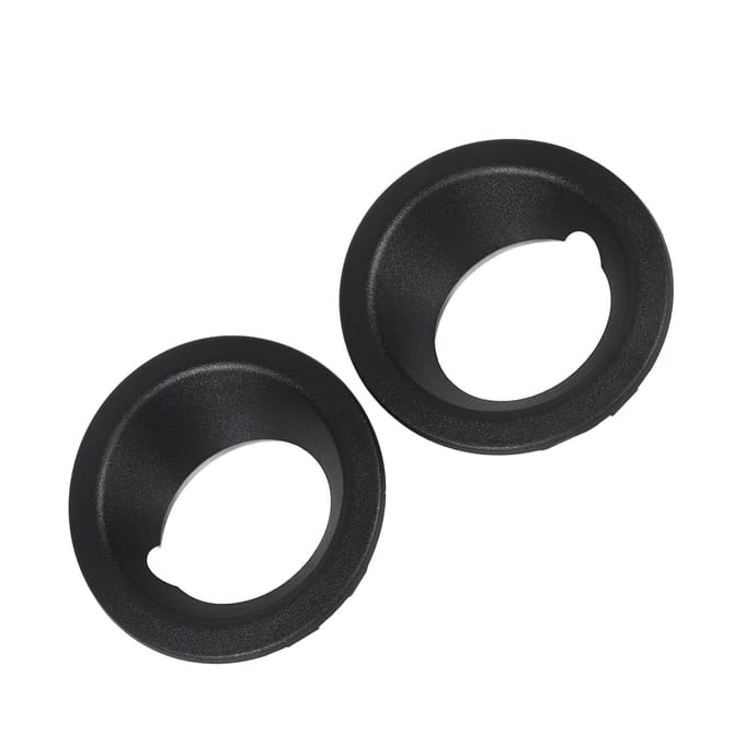2 STUKS Voorbumper Mistlamp Ring Cover 51113400912 Zwart Vervanging voor X3 E83 2004‑2006 black